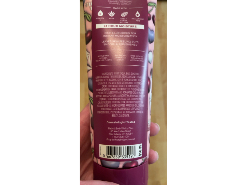 Bath & Body Works Ultimate Hydration Body Cream, Sweetheart Cherry, 8 oz/226 g