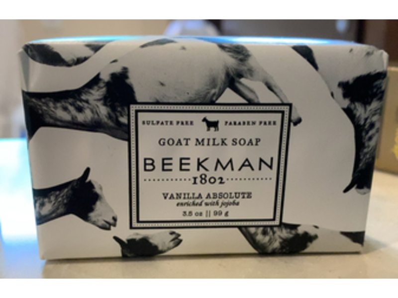 Beekman 1802 Jojoba Goat Milk Soap Bar, Vanilla Absolute, 3.5 oz/99 g