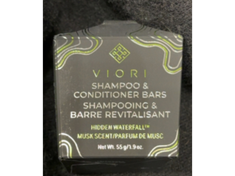 Viori Shampoo & Conditioner Bars, Hidden Waterfall + Musk, 1.9 oz/55 g