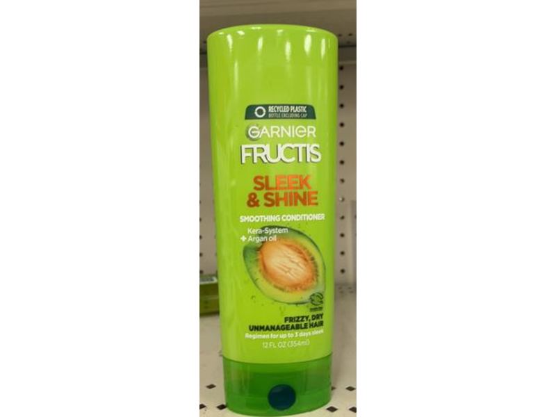 Garnier Fructis Smoothing Conditioner, Sleek & Shine, 12 fl oz/354 mL