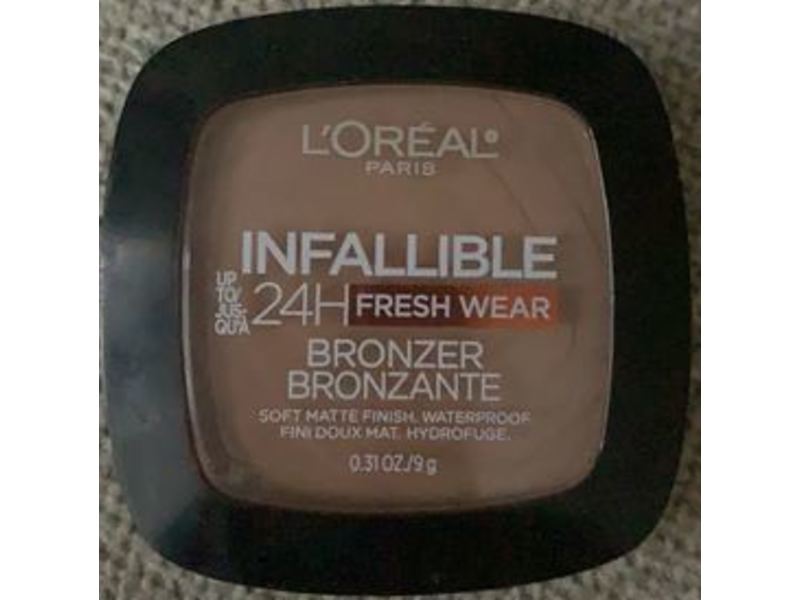 L'Oreal Paris Infallible Fresh Wear Bronzer Bronzante, 250 Light Clair, 0.3 oz/9 g