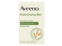 Aveeno Moisturizing Bar, Fragrance Free, 3.5 oz/100 g, Pack of 3 - thumbnail 1