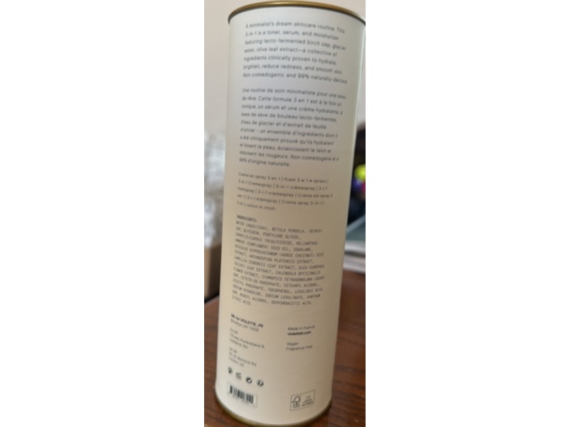 Violette_Fr Boum-Boum Milk 3-In-1 Cream Spray, 3.3 fl oz/100 mL