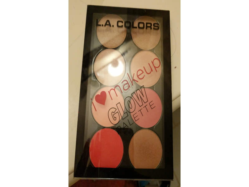 L.A. Colors I Heart Makeup Glow Palette, C30351, 0,105 oz/3 g