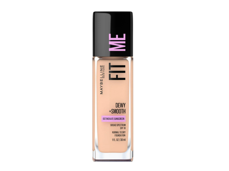 Maybelline New York Fit Me Dewy + Smooth Liquid Foundation, 115 Ivory, SPF 18, 1 fl oz/ 30 mL