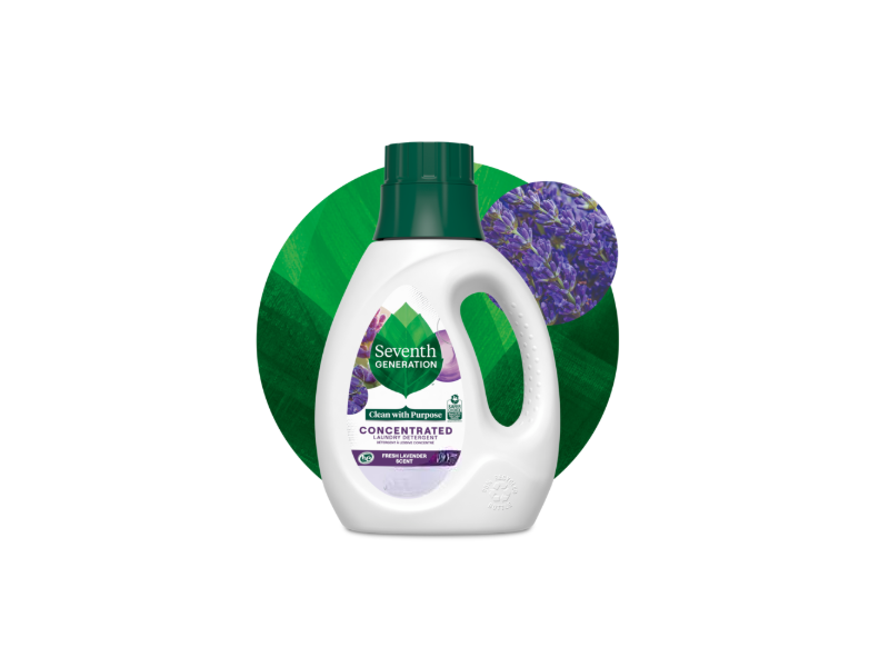 Seventh Generation Liquid Laundry Detergent, Fresh Lavender scent, 66 Loads, 100 fl oz/ 2.95 L
