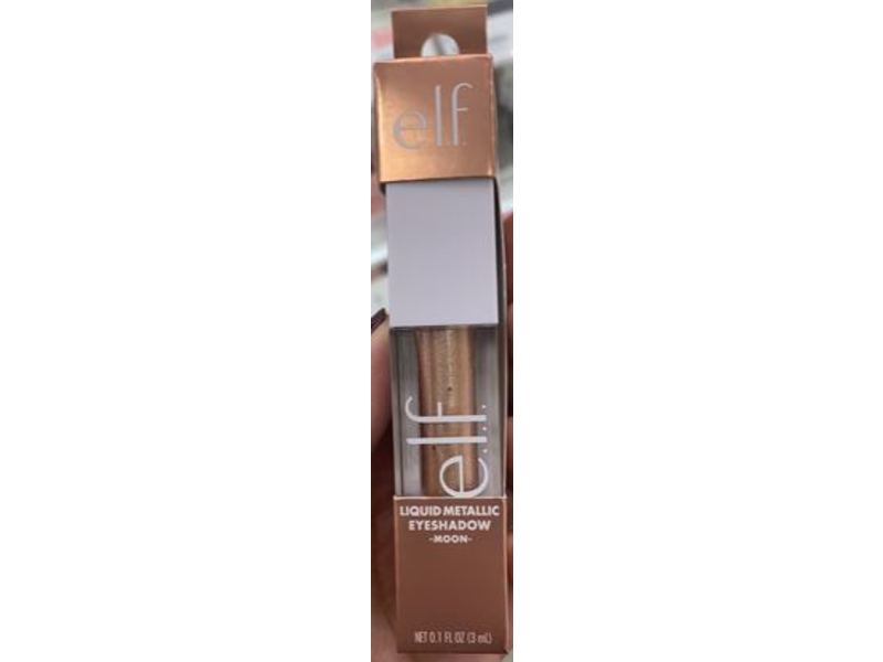 e.l.f. Liquid Metallic Eyeshadow, Moon, 0.1 fl oz/3 mL