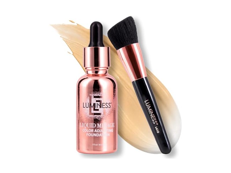 Luminess Liquid Mirage Color Adjusting Foundation Kit, Medium, SPF 50, 1 fl oz/30 mL