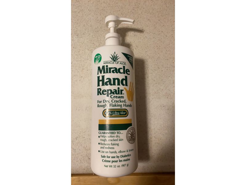 Miracle of Aloe Miracle Hand Repair Cream, 32 fl oz/946 mL