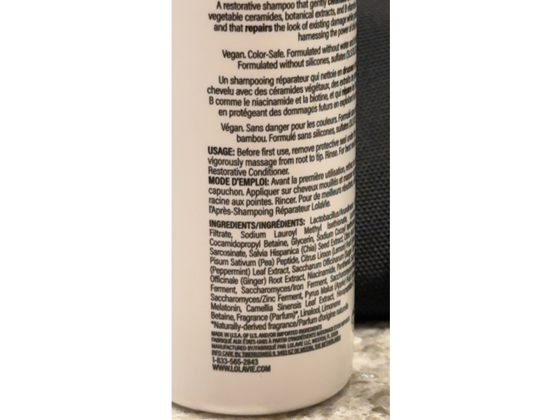 Lolavie Restorative Shampoo, 2 fl oz/60 mL