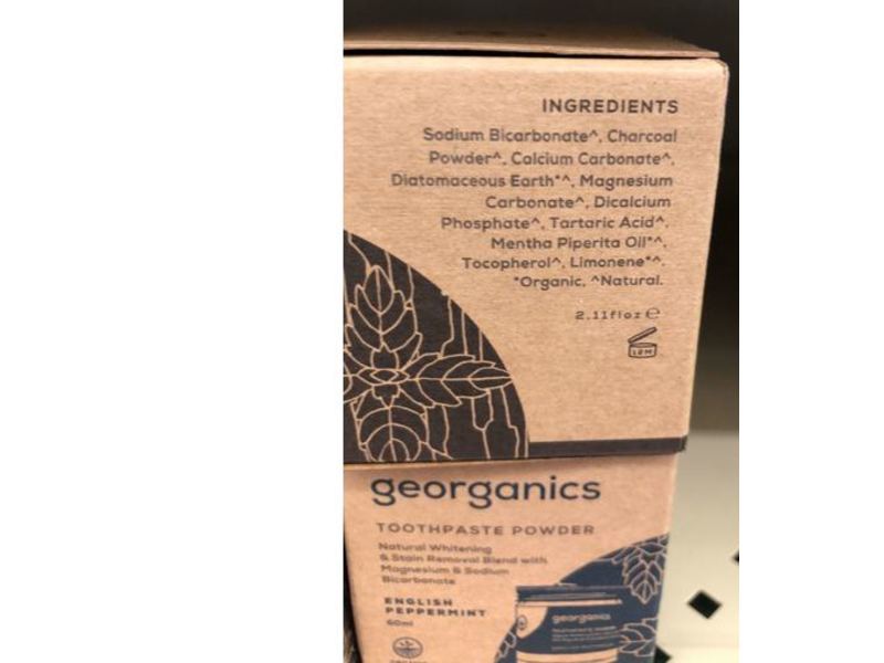 Georganics Toothpaste Powder, Activated Charcoal, 60 ml
