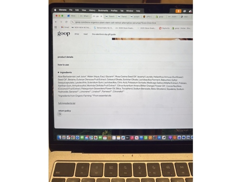 Kora Organics Plant Stem Cell Retinol Alternative Serum, 1.01 fl oz/30 mL