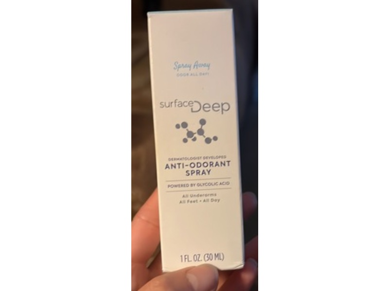 Surface Deep Anti-Odorant Deodorant Spray, 1 fl oz/30 mL