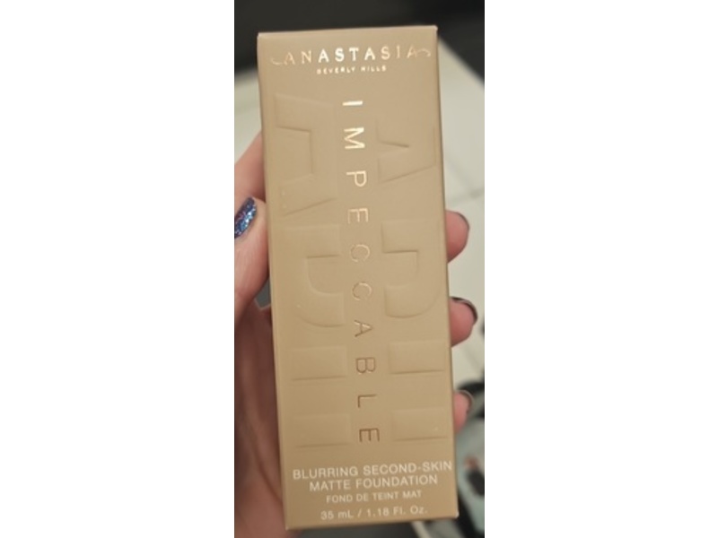 Anastasia Beverly Hills Impeccable Blurring Second Skin Matte Foundation, 7N, 1.18 fl oz/35 mL