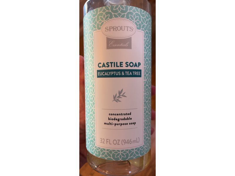 Sprouts Essentials Castile Soap, Eucalyptus & Tea Tree, 32 fl oz/946 mL