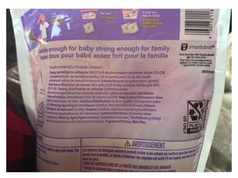 Dreft Laundry Detergent Pacs, Lightly Scent, 18 Loads, 26 oz/759 g