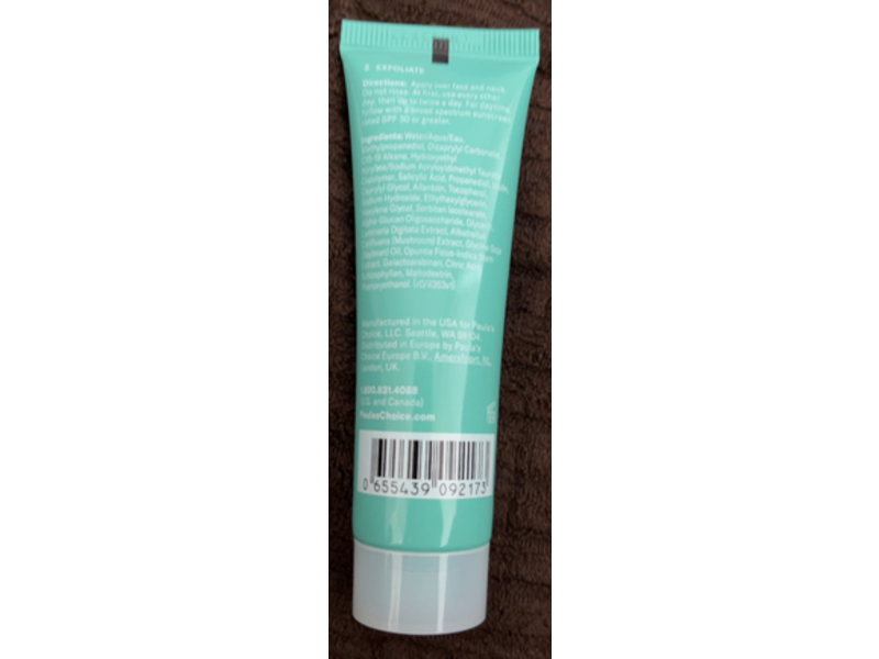 Paula's Choice 1% Bha Sensitive Skin Exfoliant, Salicylic Acid + Allantion, 1 fl oz/30 mL