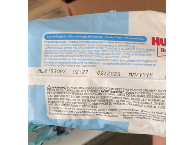 Huggies Natural Care Refreshing Baby Wipes, Cucumber & Green Tea, 168 Count