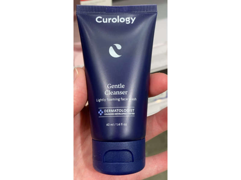 Curology Gentle Cleanser Lightly Foaming Face Wash, 1.4 fl oz/40 mL