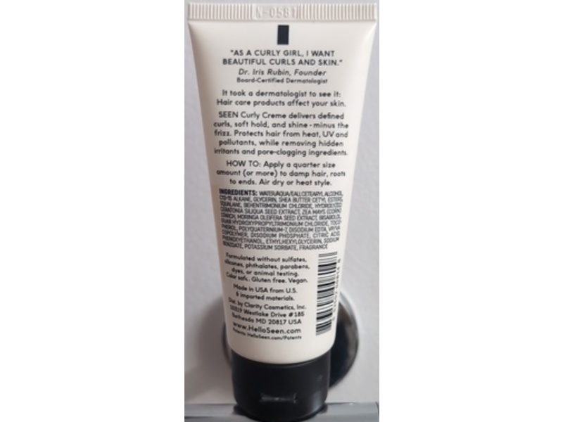 SEEN Skin Caring Curly Cream, 2 fl oz