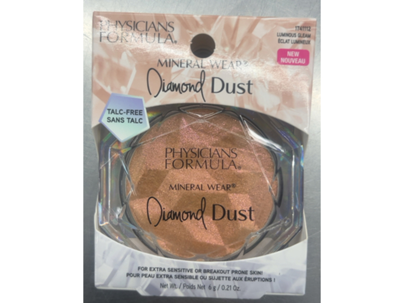 Physicians Formula Mineral Wear Diamond Dust Face Powder, Luminous Gleam, 0.21 oz/6 g