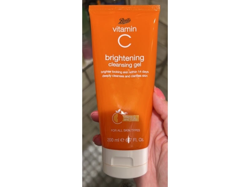 Boots Vitamin C Brightening Cleansing Gel, 6.7 fl oz/200 mL