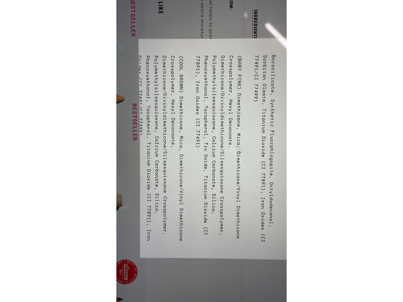 Jones Road Just A Sec Clean Eyeshadow, Baby Pink, 0.10/3 g