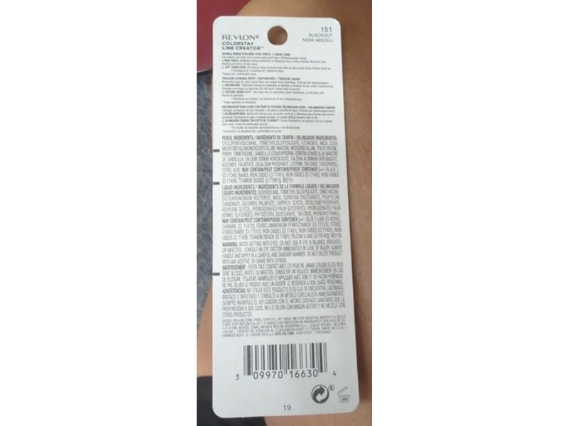 Revlon Colorstay Line Creator Double Ended Eyeliner, 151 Blackout, 0.07 fl oz/2 mL