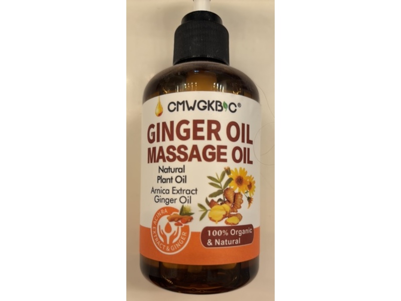 Cmwgkbc Massage Oil, Ginger Oil, 250 mL