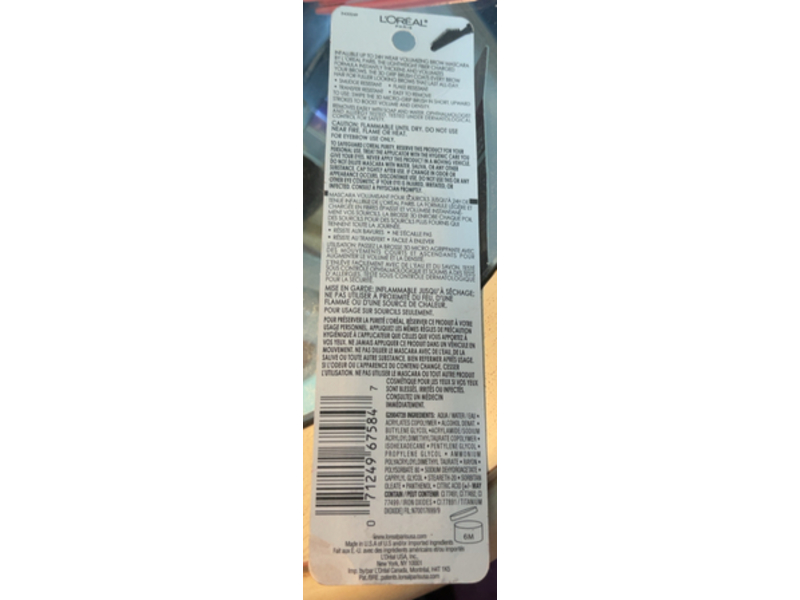 L'Oreal Paris Infallible Brows Volumizing Mascara, 6R Auburn, 0.13 fl oz/4 mL