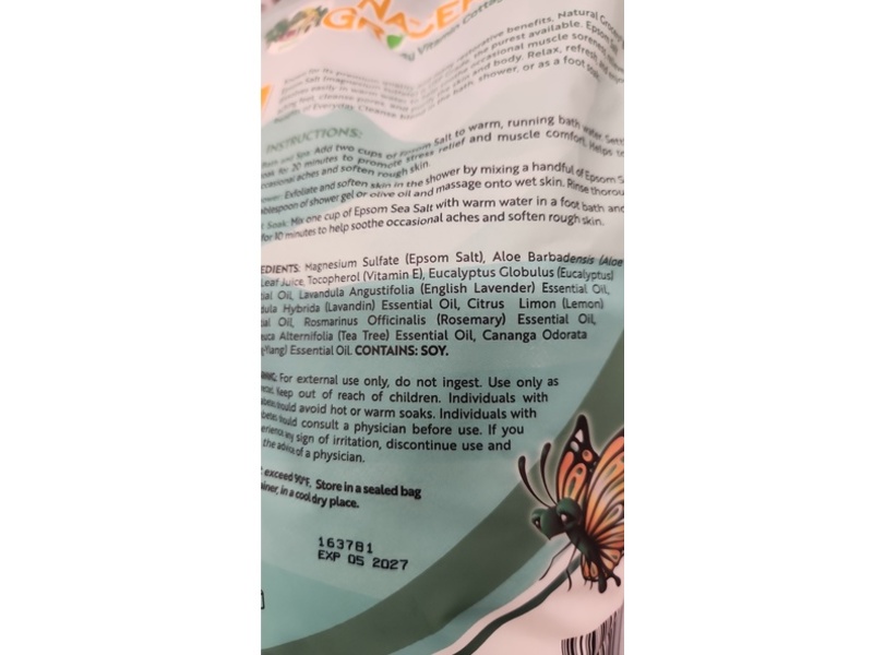 Natural Grocers Everyday Cleanse Epsom Salt, Eucalyptus, 64 oz