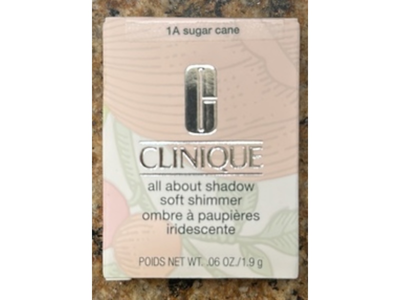 Clinique All About Shadow Single Eyeshadow, 1 A Sugar Cane, 0.06 oz/1.9 g