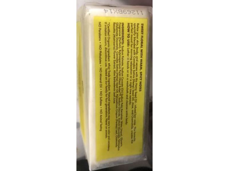 Shea Moisture Calm And Comfort Bar Soap, Cannabis Sativa Seed Oil, 8 oz/227 g