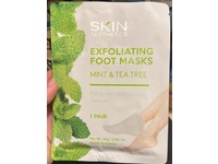 Skin Aesthetics Exfoliating Foot Masks, Mint & Tea Tree, 0.85 oz/24 g, 1 Pair - thumbnail 2