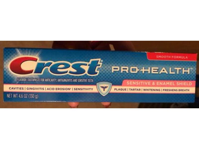 Crest Pro-Health Fluoride Toothpaste, Sensitive + Enamel Shield, 4.6 oz/130 g