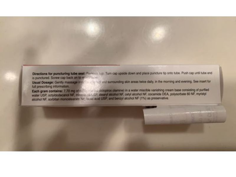 Ciclopirox Olamine Cream, USP, 0.77%, G&W, (RX)