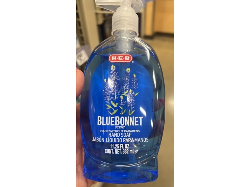 H-E-B Liquid Hand Soap, Blue Bonnet Scent, 11.25 fl oz/332 mL