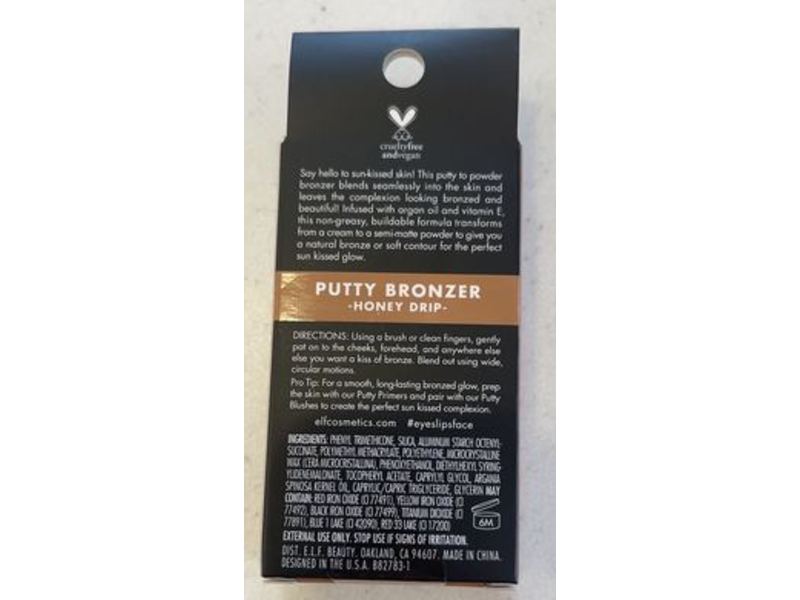 E.l.f. Putty Bronzer, Honey Drip, 0.35 oz/10 g