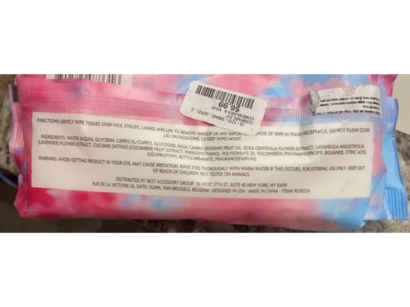 Best Accessory Group Rosehip Cleansing Towelettes, Rosehip Essential Oil, 60 Counts