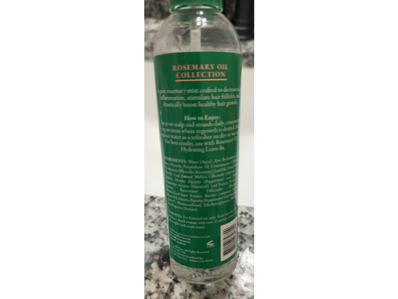 Camille Rose Rosemary Water Daily Strengthening Mist, 8 fl oz/236 mL