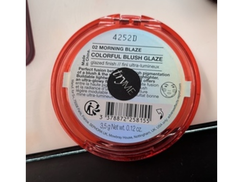 Sephora Colorful Blush, 02 Morning Blaze, 0.12 oz/3.5 g