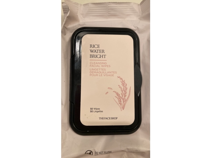 Avon Rice Water Bright Cleansing Facial Wipes, 50 Count
