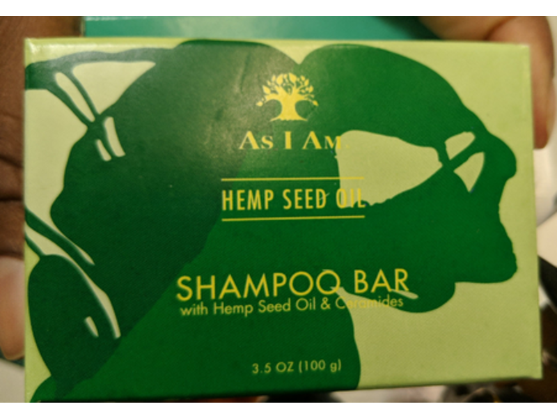 As I Am Shampoo Bar, Hemp Seed Oil, 3.5 oz/100 g