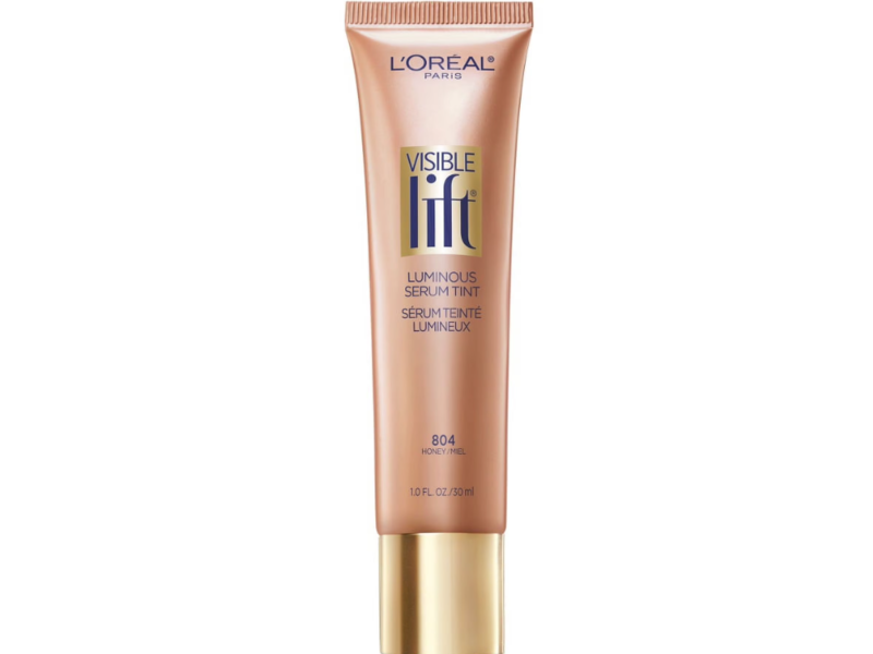L'Oreal Paris Visible Lift Luminous Serum Tint, 804 Honey, 1.0 fl oz/30 mL