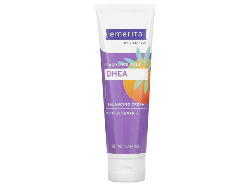 Emerita DHEA Balancing Cream, Fragrance Free, Vitamin E, 4 oz/112 g