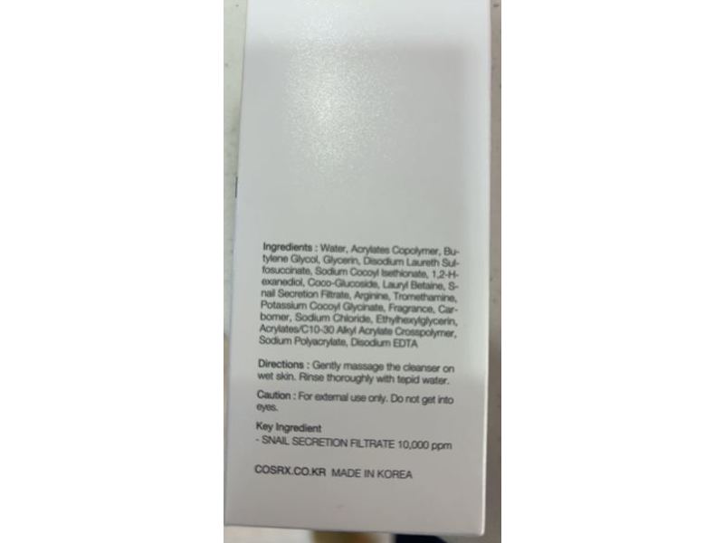 Cosrx Advanced Snail Mucin Gel Cleanser, 5.07 fl oz/150 mL