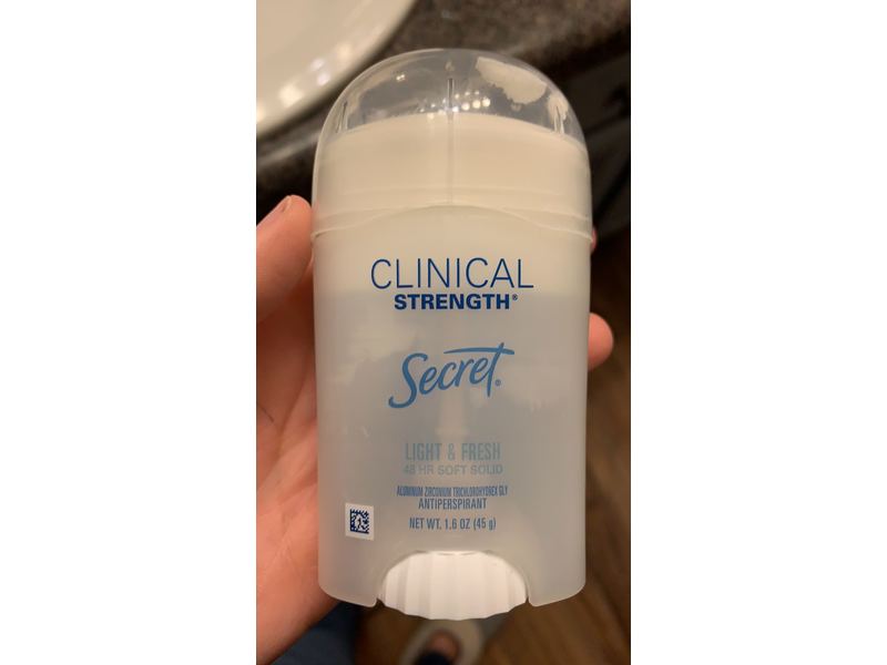 Secret Clinical Strength Secret Antiperspirant, Light & Fresh, 1.6 oz/45 g