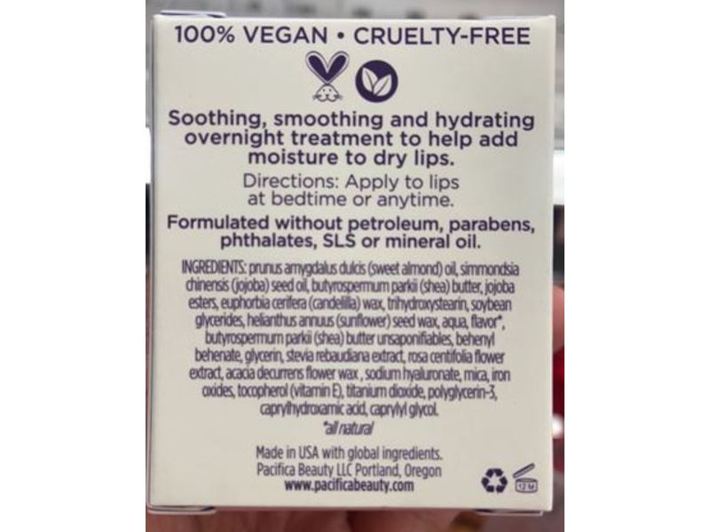 Pacifica Beauty Bedtime Lip Treatment, Lavender Moon, 0.63 oz/18 g