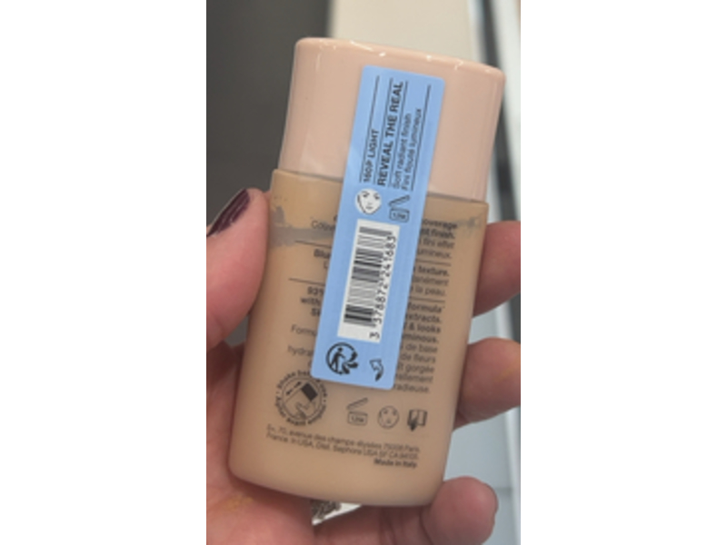 Sephora Reveal The Real Soft Radiant Skin Tint, 160P Light, 1.01 fl oz/30 mL