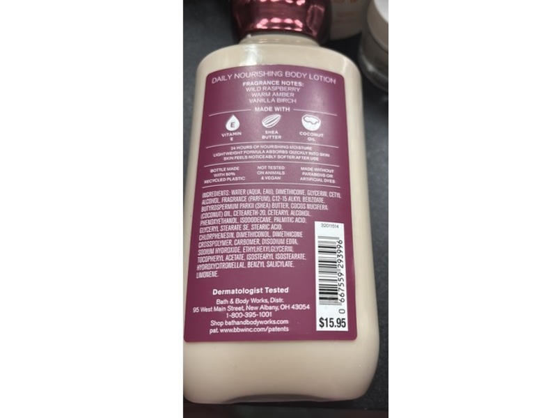 Bath & Body Works Autumn Drive Daily Nourishing Body Lotion, Shea Butter + Coconut Oil, 8 fl oz/236 mL